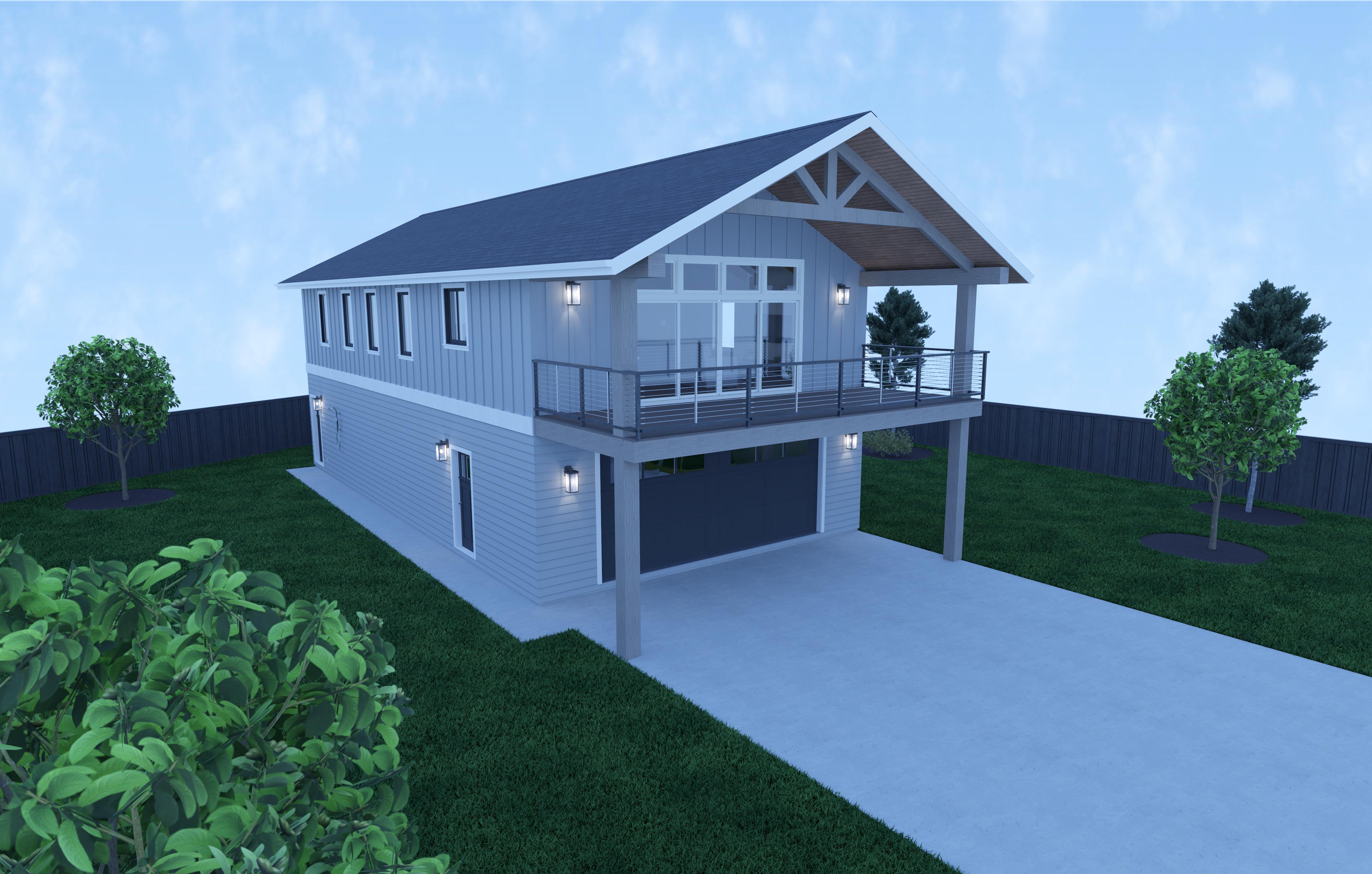 Craftsman corner lot custom home exterior - AnchorPoint Custom Homes